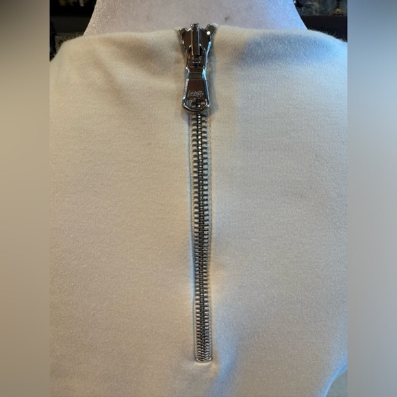 Brunello Cucinelli Short Sleeve Peplum Top Off White Medium Hanger 34 Italy 6 - Picture 8 of 14